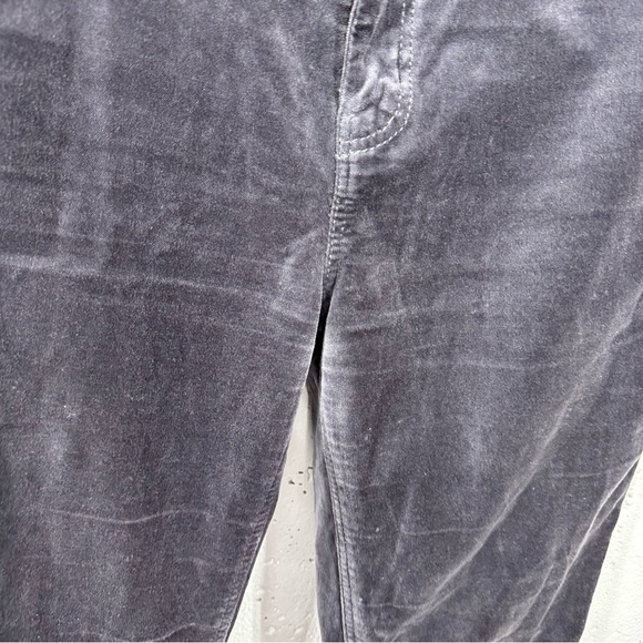 La Vie Women’s size 29 Clemence Gray Velvet High Rise Skinny Straight Leg Pants - Picture 5 of 16